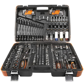 Meister-Werkstattwerkzeugset mit Kombinationsschlüsseln und Trinquete – 178-teilig