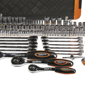 Meister-Werkstattwerkzeugset mit Kombinationsschlüsseln und Trinquete – 178-teilig