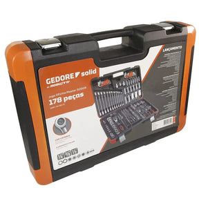 Meister-Werkstattwerkzeugset mit Kombinationsschlüsseln und Trinquete – 178-teilig