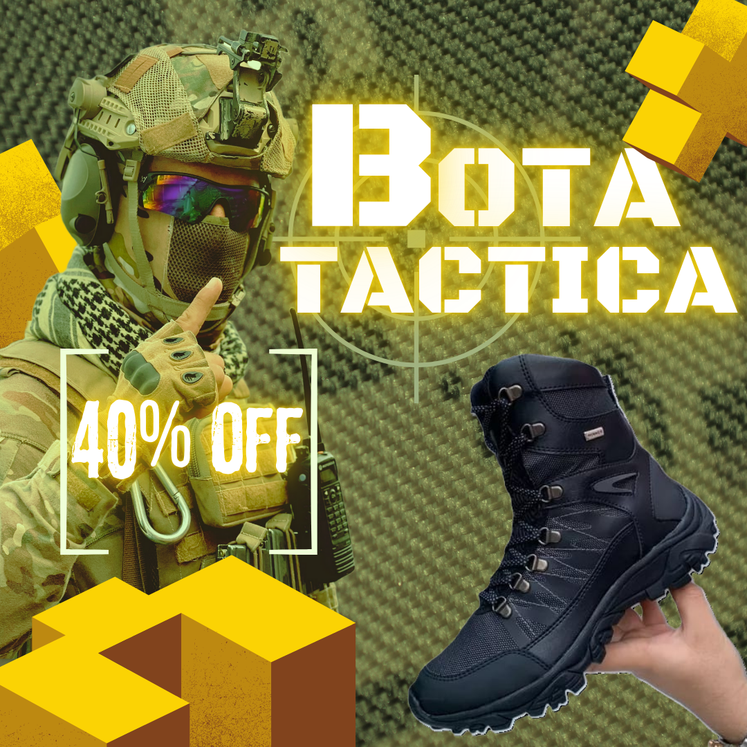 Schwarzer taktischer Outdoor-Stiefel – Widerstandsfähigkeit und Komfort bei jedem Schritt 🥾