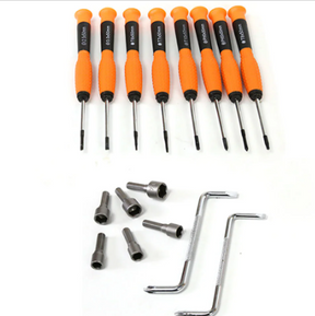 Spiel mit 100 Schraubendrehern/Kreuzschlitzschraubendrehern und Bits