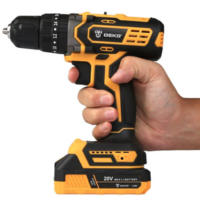 Schlagschrauber 3/8" 20V mit 2 1,5Ah Lithium-Ionen-Akkus, Ladegerät und Koffer mit Zubehör