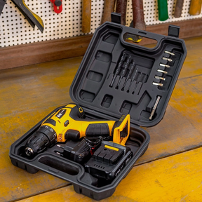 Wap Electric Atornillador Taladro Kit mit Bohrmaschinen + 2 Akkus.